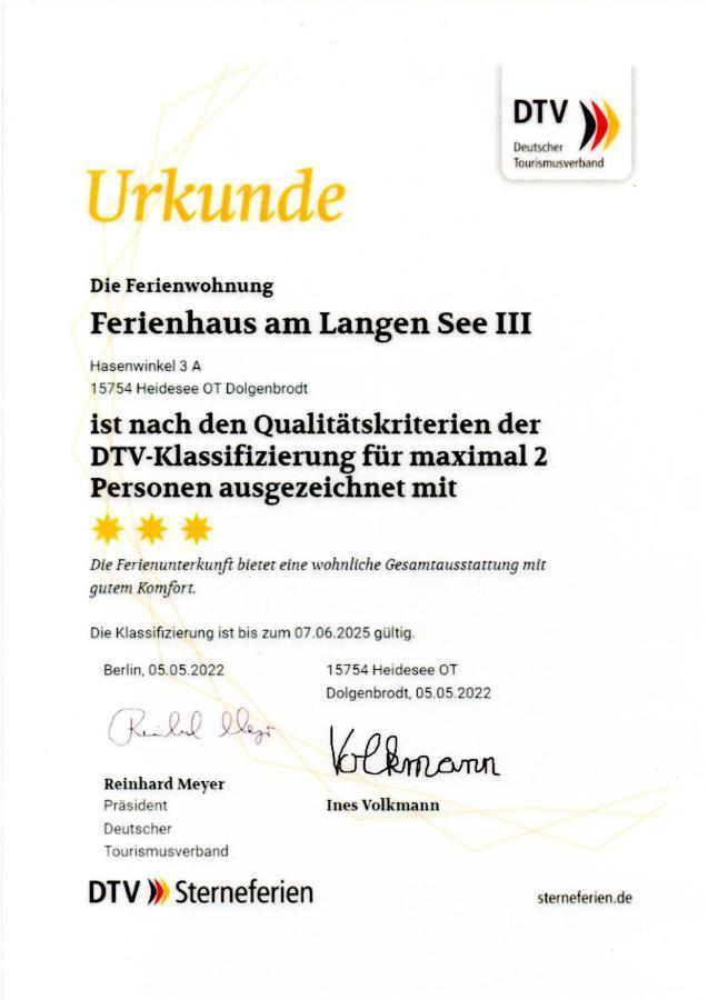 Ferienhaus Am Langen See III Heidesee Экстерьер фото